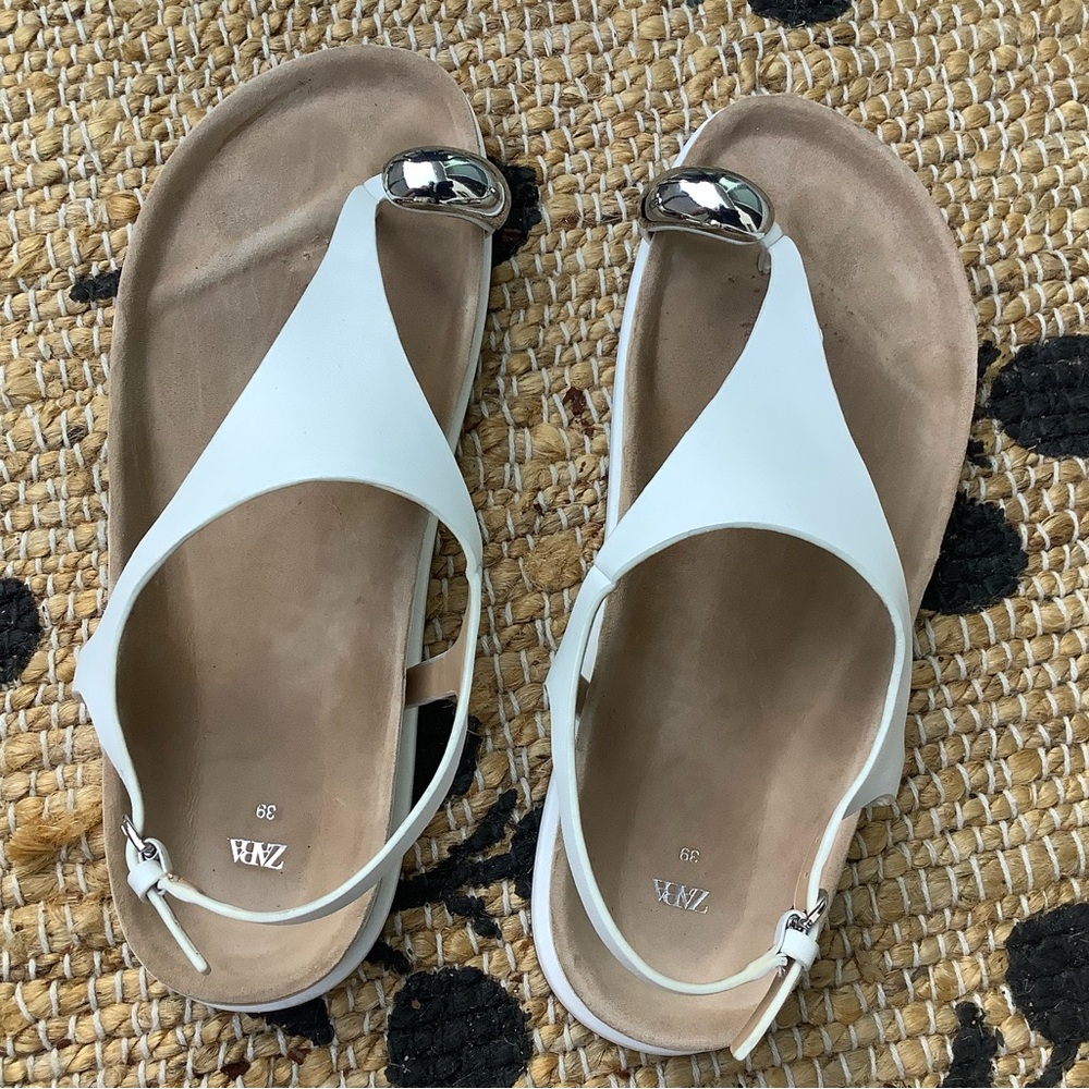 Zara Embellished Sandals Size 39